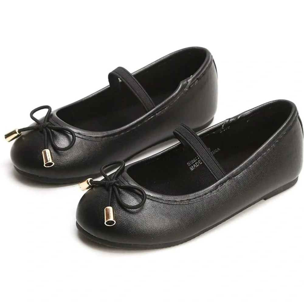 BEAR MALL Mary Jane Ballet‎ Flats, Black, Toddler Girl 24 / 8.5